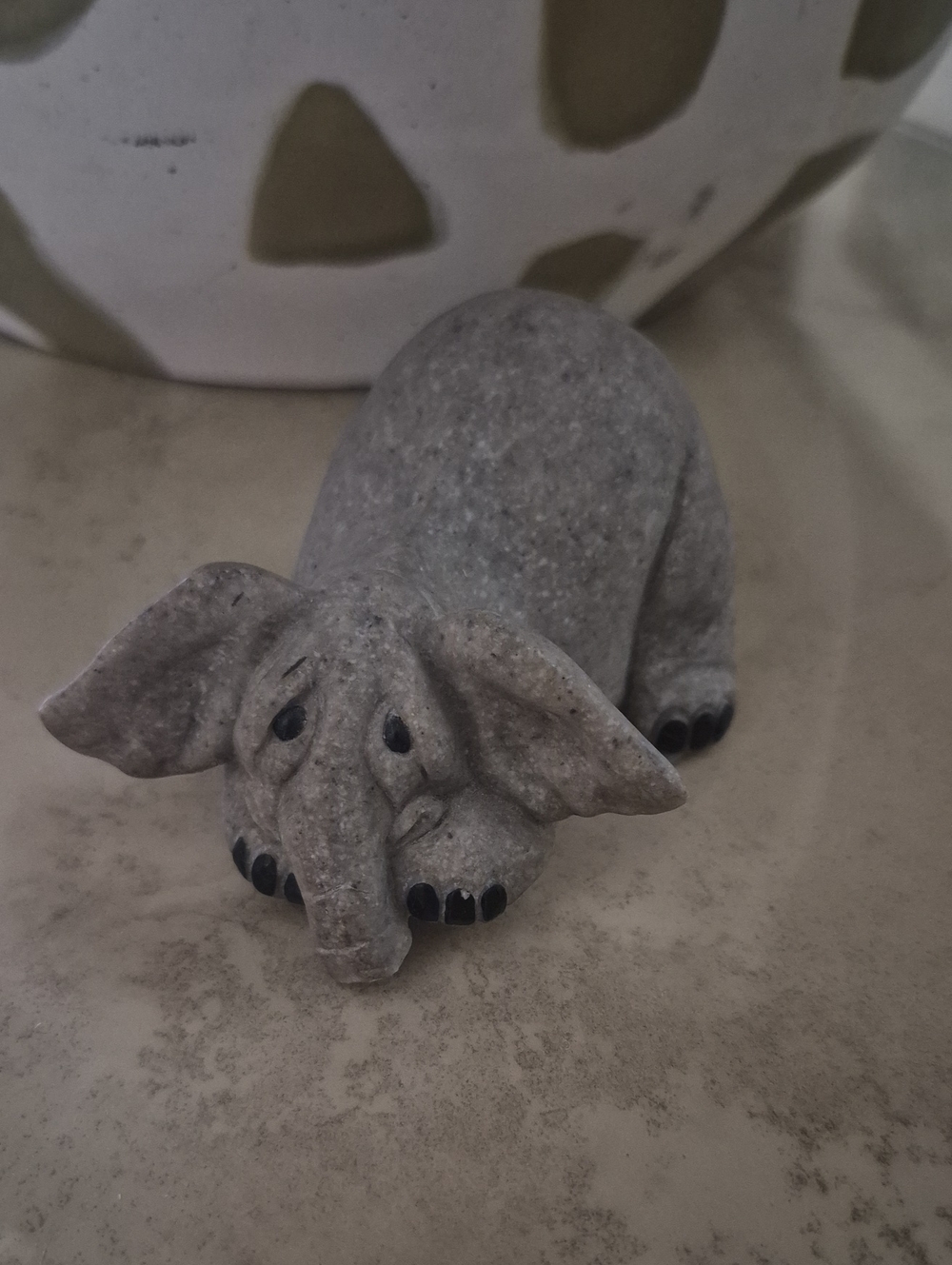 Gray Elephant Sculpture
